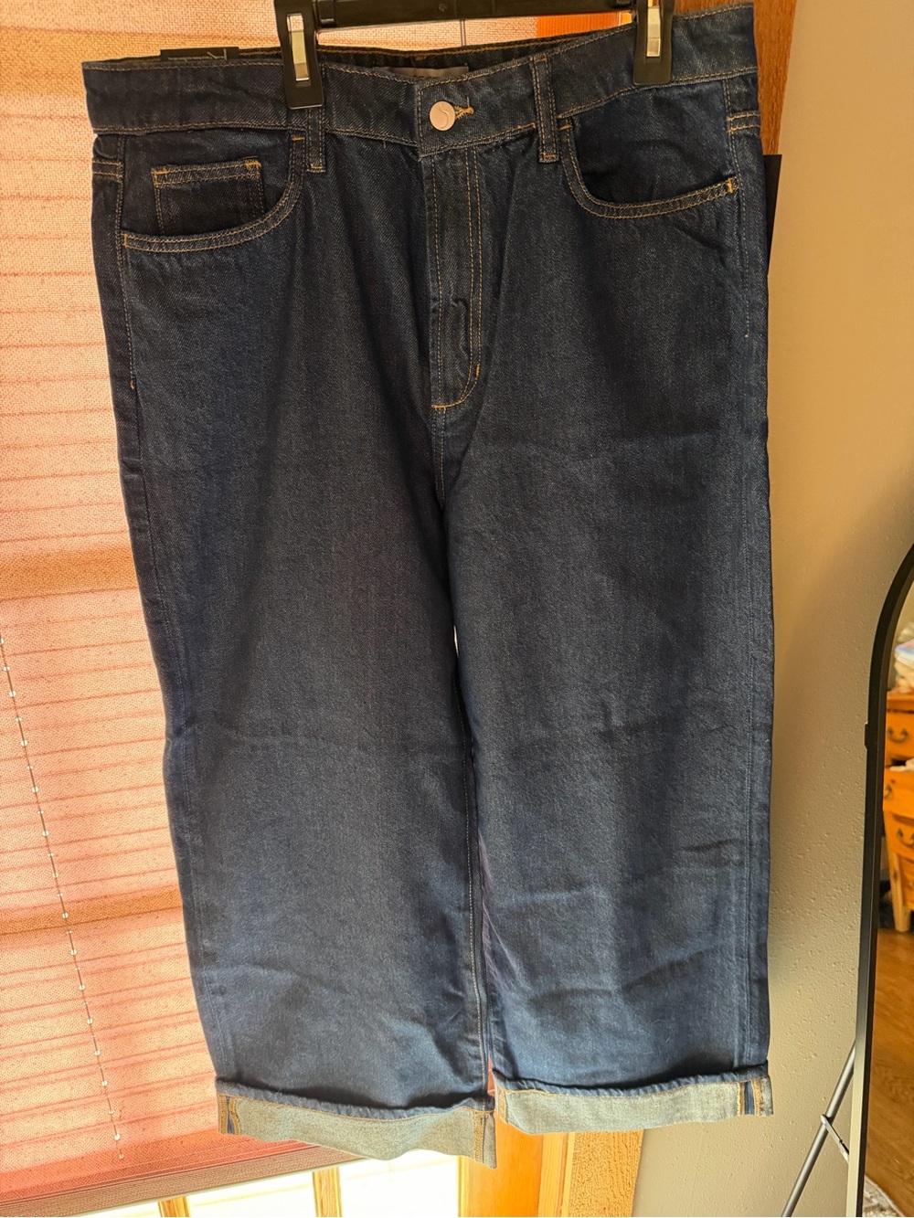 Joe's Jeans Relaxed Straight Dark Blue Denim